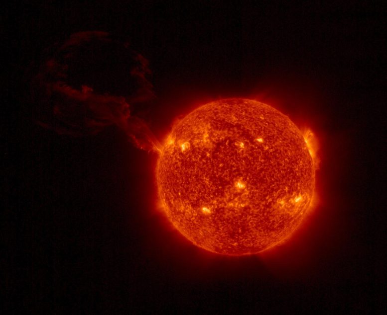 Solar Orbiter fångar den gigantiska solexplosionen
